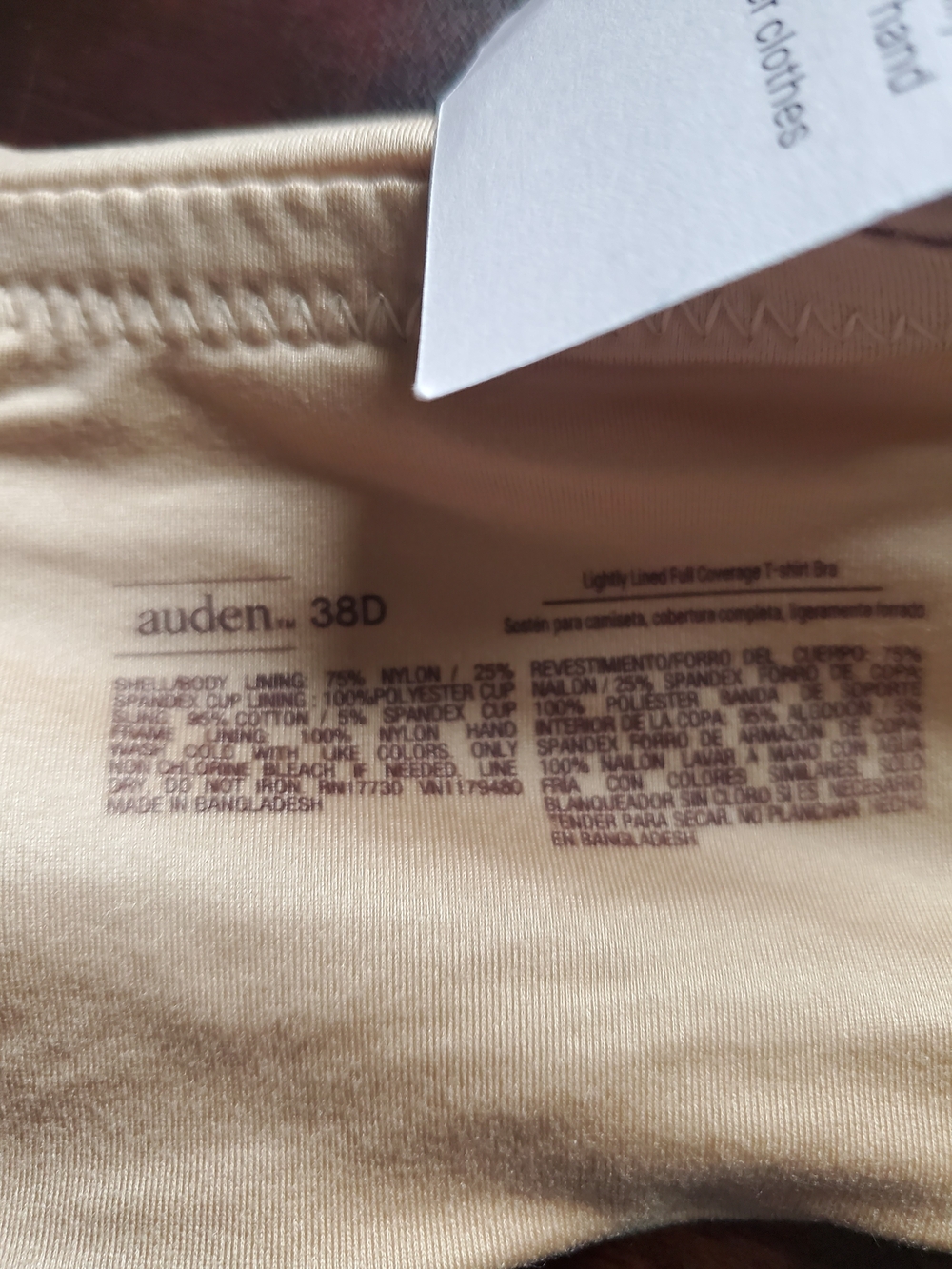 Target Nude Blush Padded Underwire Bra - Picture 4 of 5